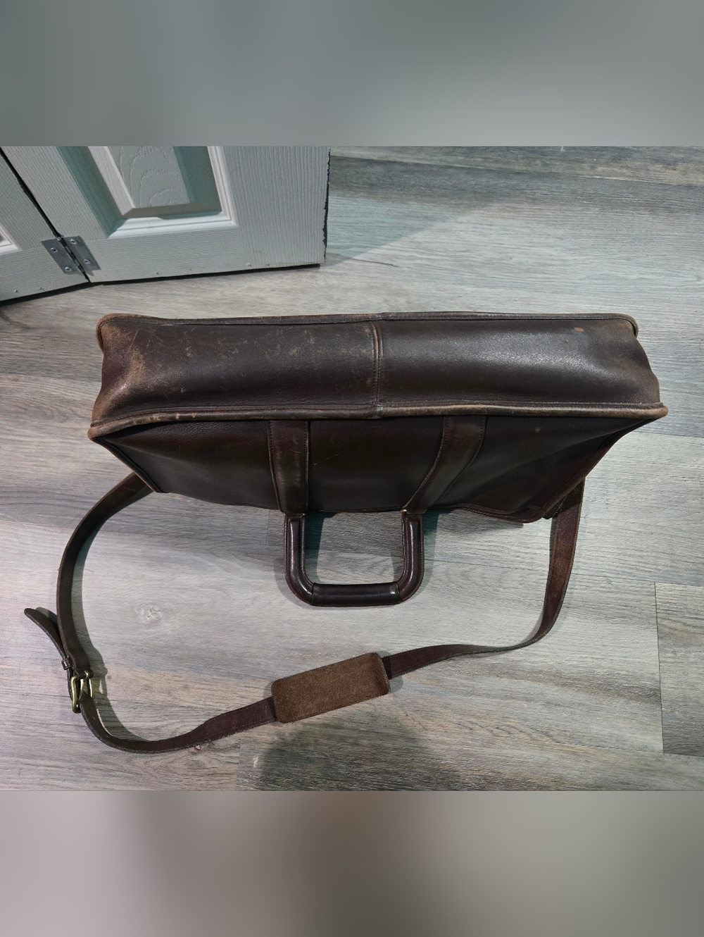 Vintage 1998 Coach Embassy Briefcase 5296 Brown Leather Laptop Bag - Made in USA - Picture 5 of 13